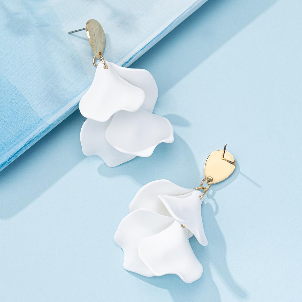 Богемные Красочные Серьги-цветы для Женщин Серьги с подвесками-лепестками Вечерние Серьги-капли Ювелирные изделия Аксессуары Y2k Бижутерия