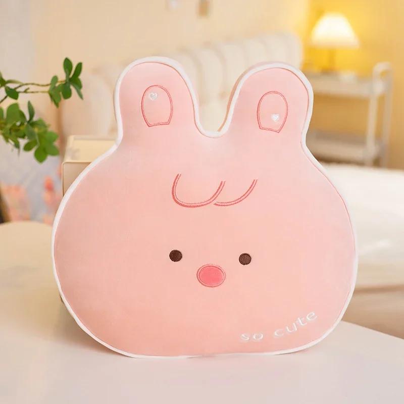 Милая плюшевая подушка в виде кролика, медведя, черепахи, диванная подушка, мягкие и милые мягкие игрушки с животными для детей, кукла, подарок на день рождения, Рождество