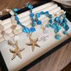 Бохо Неправильные Ракушки Кисточка Серьга Имитация Жемчуга Подвеска Морская Звезда Ожерелье Стиль Пляжного Отпуска Женские Украшения