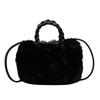 Sweet and cute plush cloud bag women's 2026 autumn new niche design fashionable shoulder messenger bag