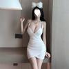 HotGirl's вечерние для ночного клуба сексуальное женское платье в стиле Pure Lust с глубоким вырезом и плиссированной талией на подтяжках, облегающее облегающее бедра платье