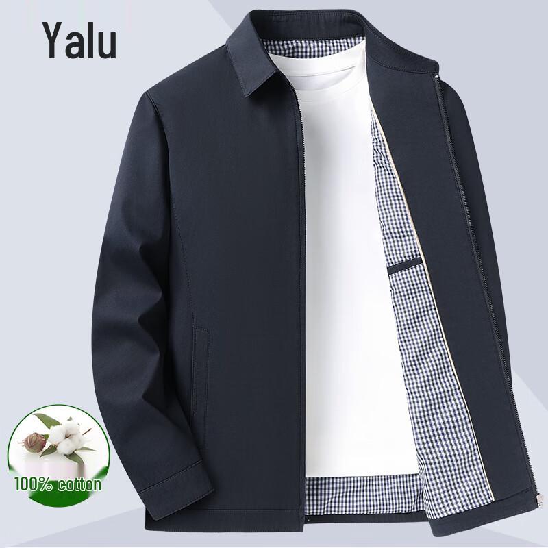 Мужская повседневная куртка Yalu из 100% хлопка с лацканами