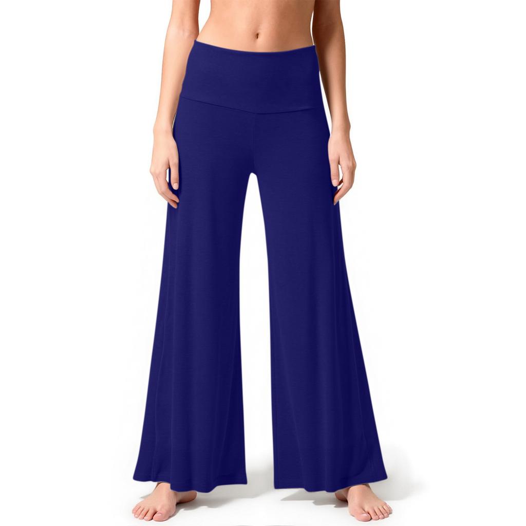 Women’s Wide Leg Yoga Pants High Waist Stretchy Flare Lounge Pants Soft Comfy Relaxed Fit for Daily Wear and Exercise