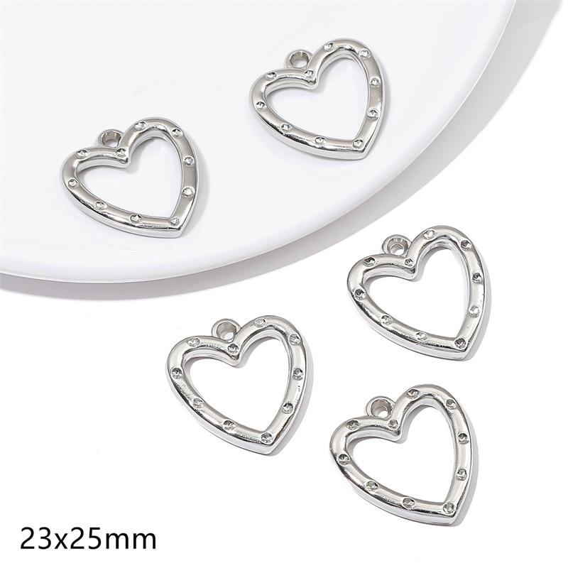 5-20 шт. Пластиковые серебряные родиевые подвески CCB в форме сердца, бабочки, банта, бусины для самостоятельного изготовления ювелирных изделий