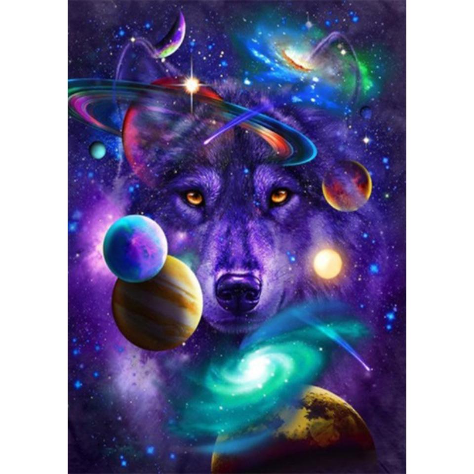 Звездное небо животное 5D DIY алмазная живопись картина полная алмазная вышивка горный хрусталь подарок мозаичный комплект украшения