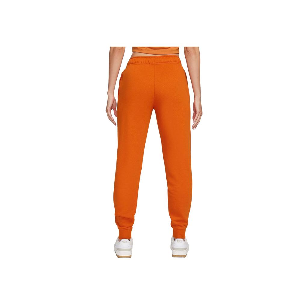 Nike Трикотажные джоггеры женские с принтом логотипа и завязками на манжетах, средней посадки, джоггеры Campfire-Orange DQ5192-893