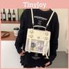 Style Solid Japanese Color Backpack Outdoor Large Capacity Itabag Transparent
