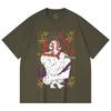 230 Gsm 100% Cotton Demon Slayer V36 Kokushibo Print Unisex Heavy Cotton T Shirt