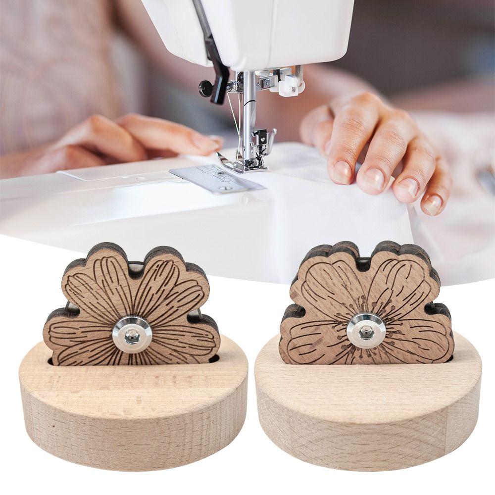 Швейные аксессуары Нитеобрезатель Резьба Лепесток Нитевдеватели для шитья Деревянный Нитеобрезатель Резак