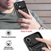Luxury Sliding Lens Protection Armor Case For iPhone Samsung Huawei Xiaomi Redmi Magnetic Ring Shockproof Cover