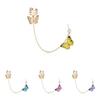 Statement Butterfly Chain Earrings Fashionable With Urban Street Style