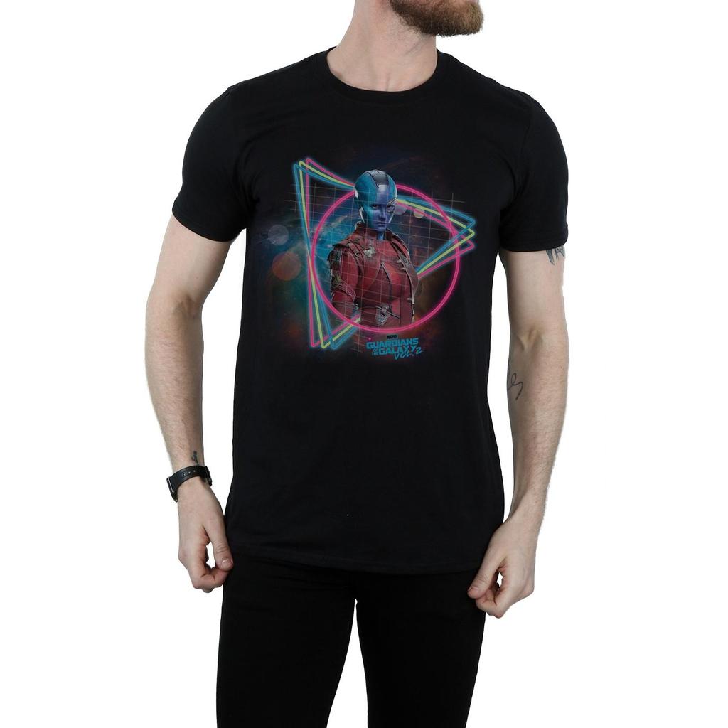 Marvel Mens Guardians Of The Galaxy Neon Nebula T-Shirt