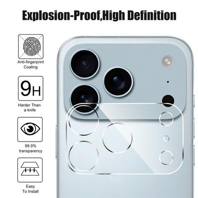 4 шт. Защитное стекло для объектива камеры для iPhone 17 Pro Max, Защитное стекло для объектива для iPhone Air 17 16 15 14 Pro Max Plus, Закаленное стекло