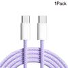 PD 60W USB C Fast Charger Cable For iPhone 15 Pro Max Plus Samsung Xiaomi Huawei Type C To Type C Fast Charging Braided Cable