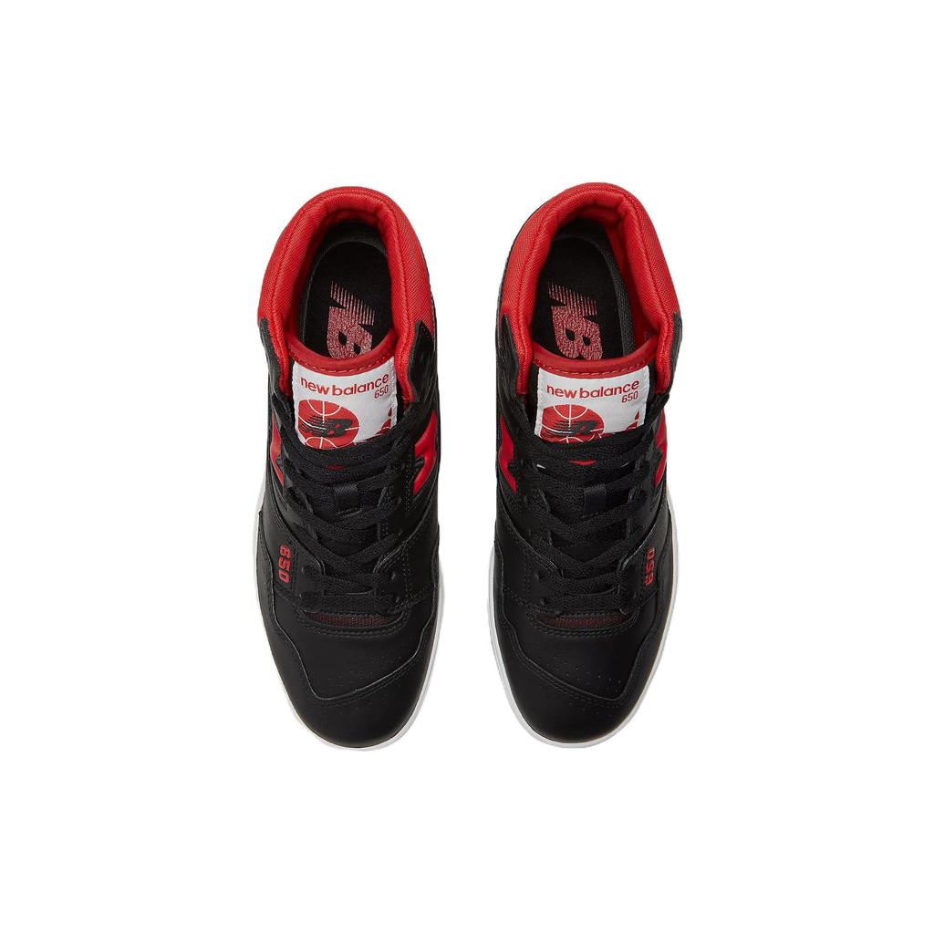 New Balance 650R Черные Красные Унисекс Кроссовки Белые BB650RBR