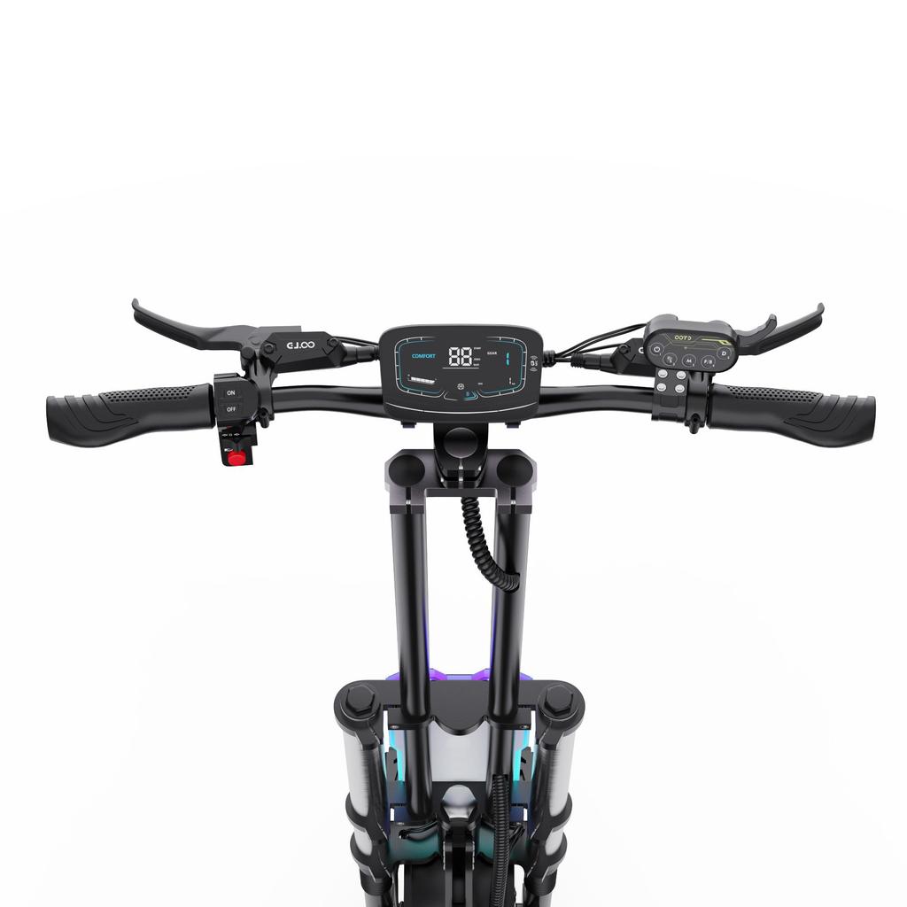 OOTD T90 2100*2W , 85km/h Max Speed, 100km Range, 13" Off-Road Tires, Hydraulic Suspension & Brakes, Foldable Design