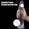 Реалистичный дилдо женский мастурбатор желе дилдо G-точка симуляция прозрачная анальная пробка присоска большой член секс-игрушки для женщин