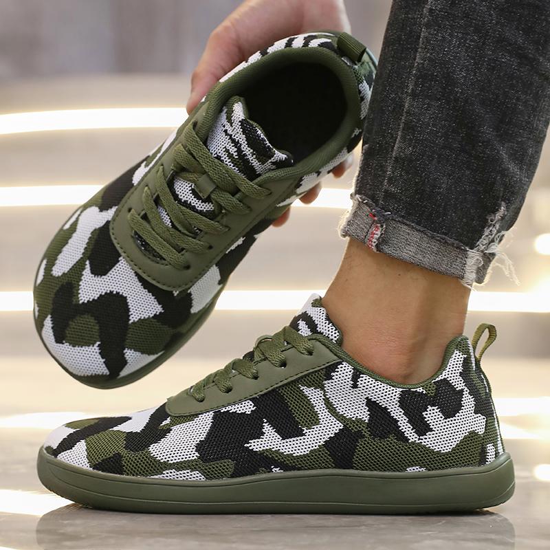 Мужская обувь с широким носком и мягкой подошвой, свободные удобные кроссовки, европейский американский универсальный всесезонный, уличная модная обувь для босиком