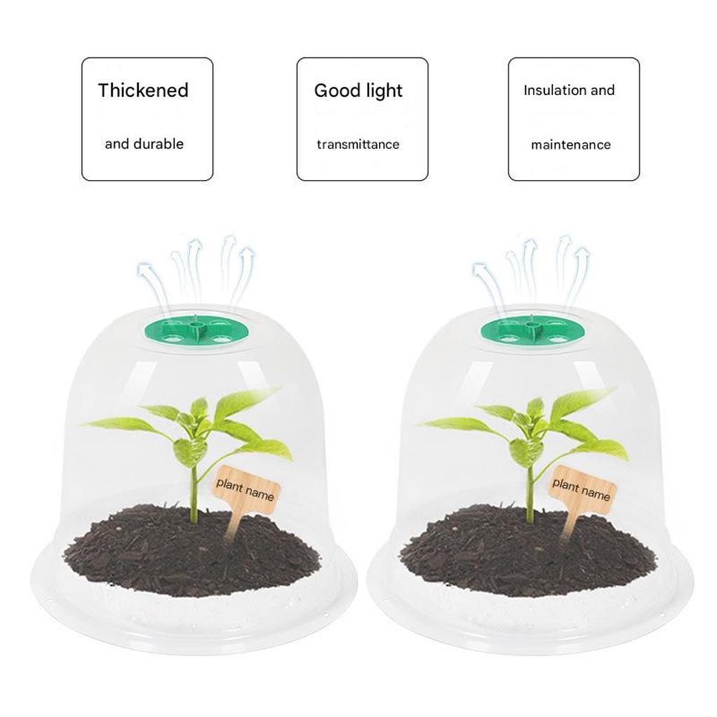 Garden Cloche Plant Bell Cover 6 Pack Plant Cover Ground Securing Peg