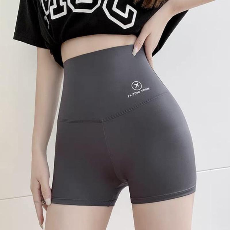 Summer Thin Three-point Pants Women's Anti-glare Outer Wear Belly Lift Hip Riding Barbie Bottoming Yoga Shorts