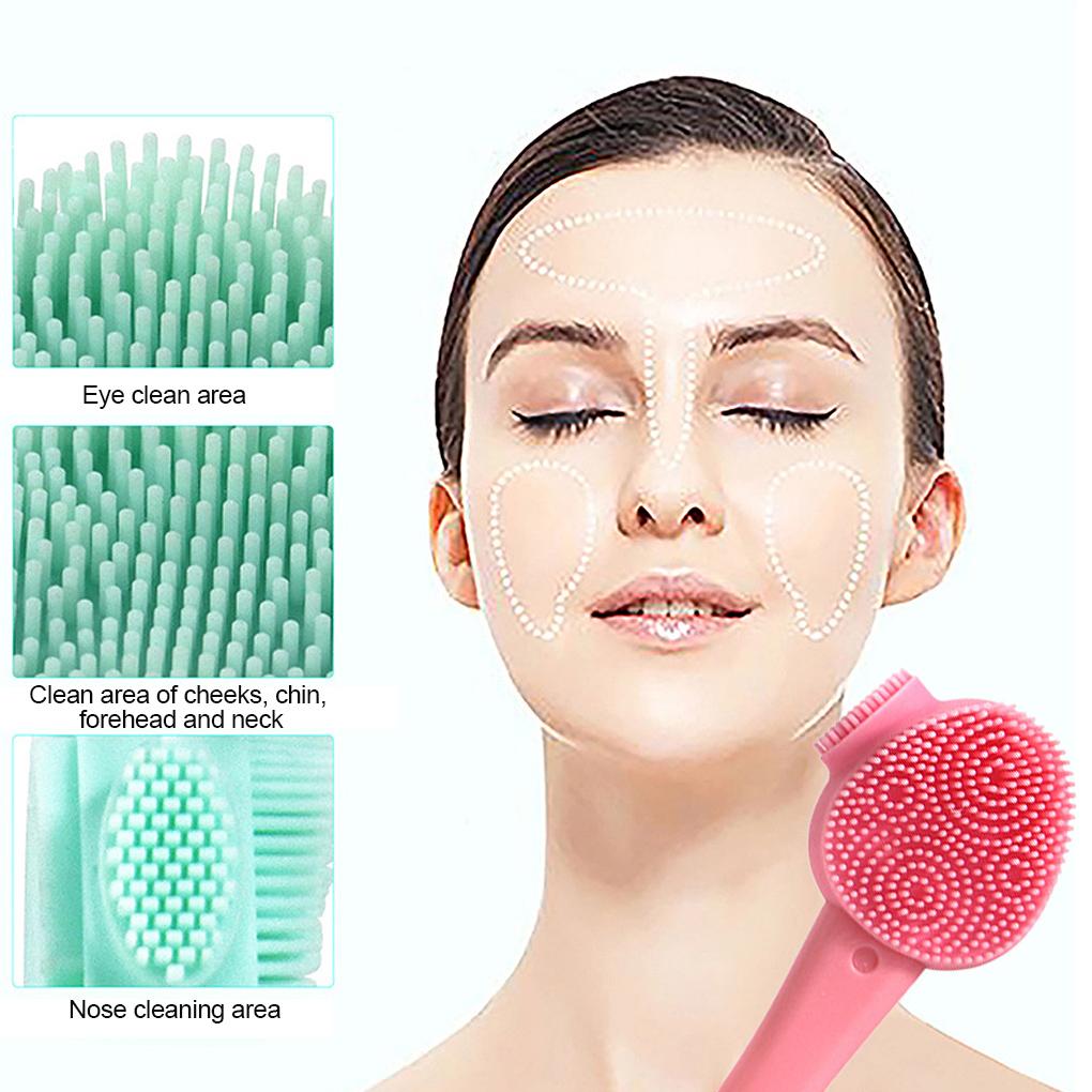 Щетка для очищения лица Силиконовая массажная щетка для лица Отшелушивающее очищающее средство для лица