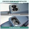 Car Cup Holder Trim Frame for BYD ATTO 3 2022-2024 Center Console Water Cup Slot Decor Cover Auto Interior Modification Acc