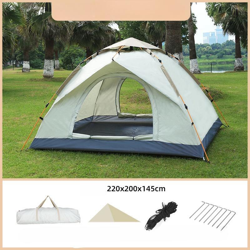 Семейная непромокаемая и ветрозащитная полностью автоматическая палатка для кемпинга, навеса от солнца, навеса для кемпинга, пляжа, легко открывающихся походных палаток
