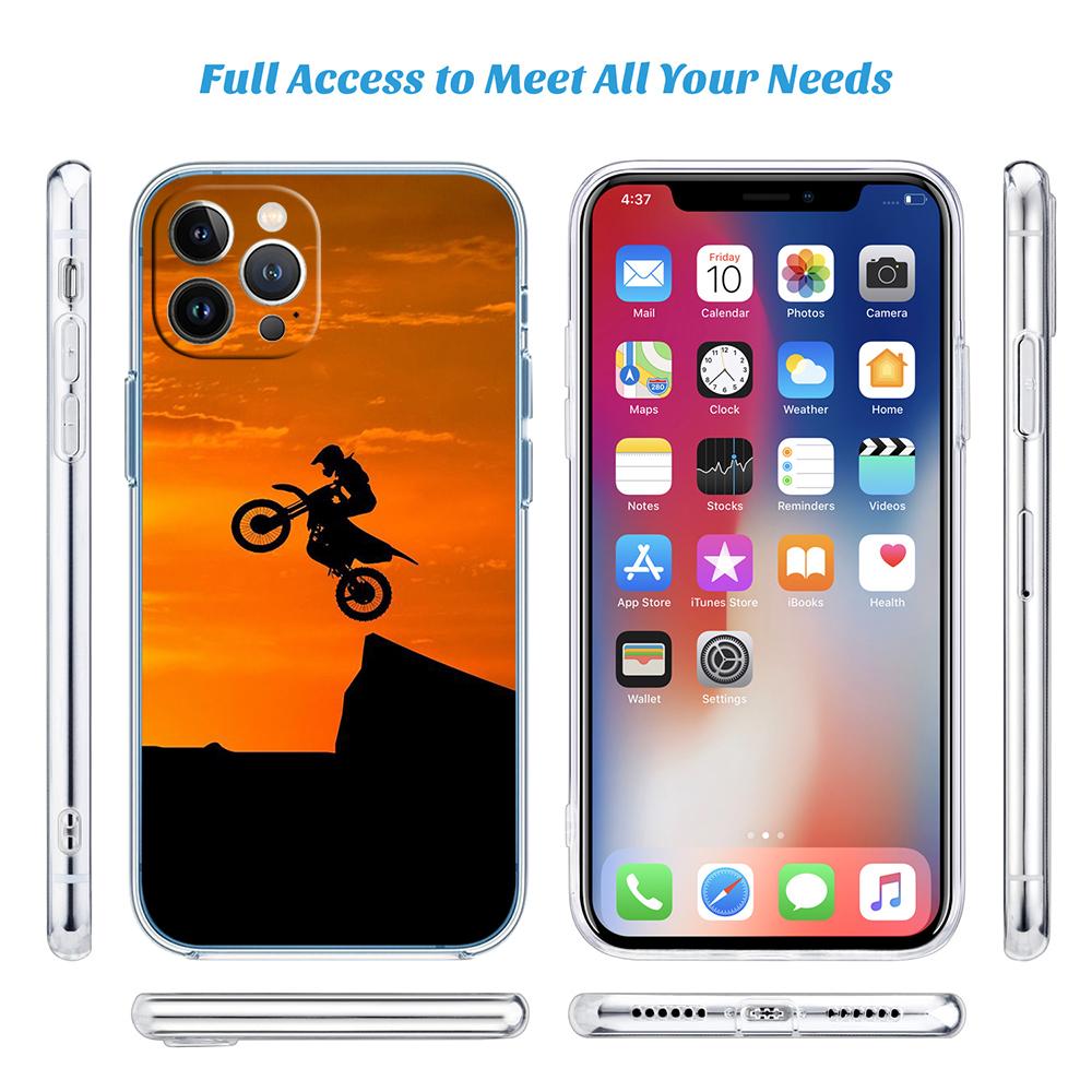 PP44 Motorcycle Racing Soft Shell Transparent Phone Case for Samsung Galaxy A04 A04S A14 A23 A34 A54 M23 M33 M52 M53