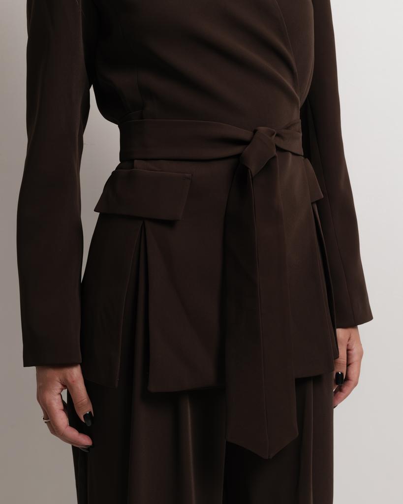 Костюм женский Phardi 7023 36 коричневый (пиджак, брюки)