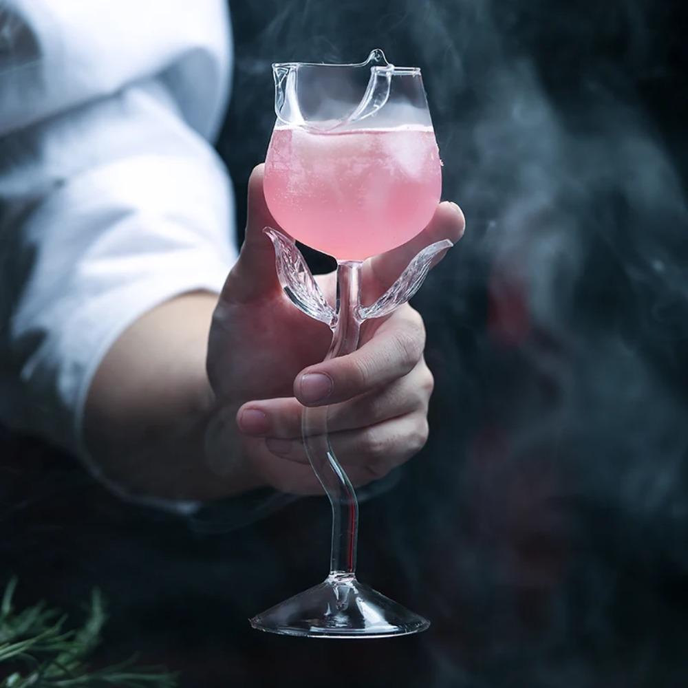 150/280ml Rose Wine Glass Glassware Cocktail Glasses Cup Rose Wine Goblet Wedding Gift