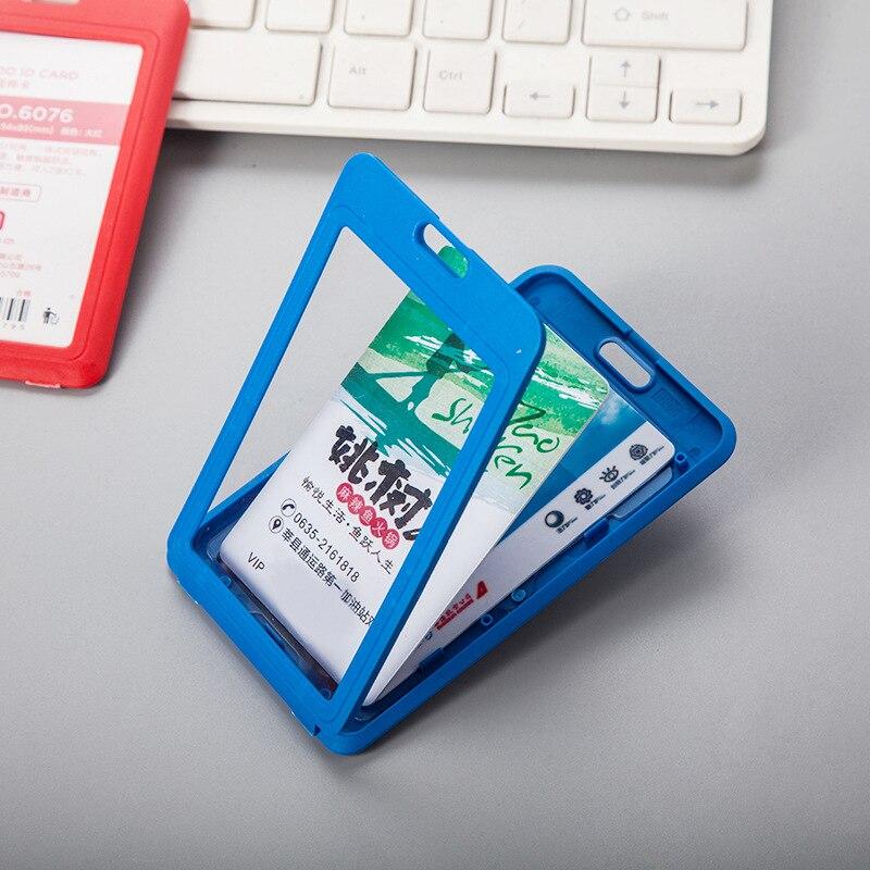 1pc Staff Meeting Work Card Set Student Badge Bus Card Set Single-sided Transparent Student ID Employee Work Card