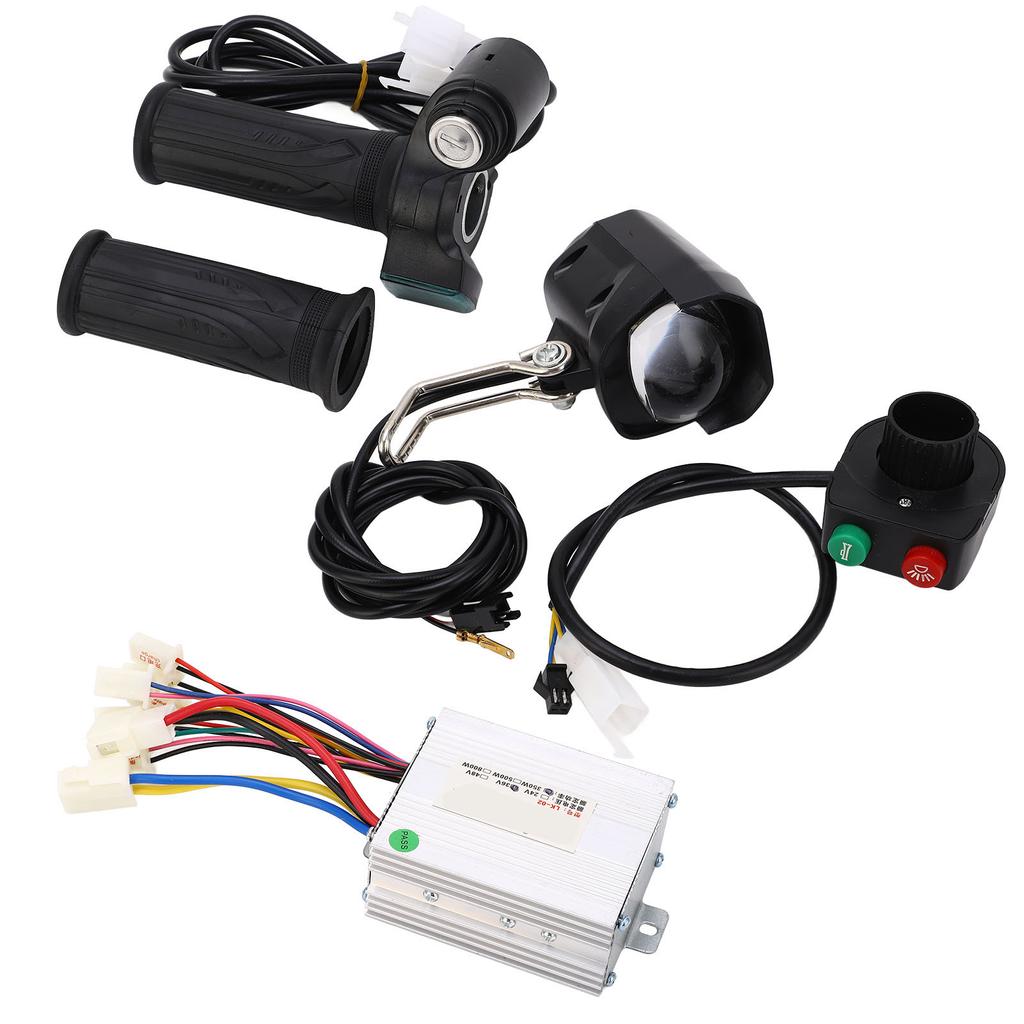 Electric Bike Conversion Kit 36V 350W Heat Dissipation Headlight Switch Electric Bike Motor