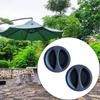 2 Pieces Umbrella Base Covers Water Filling Port Sturdy Replace Black Inlet Lids