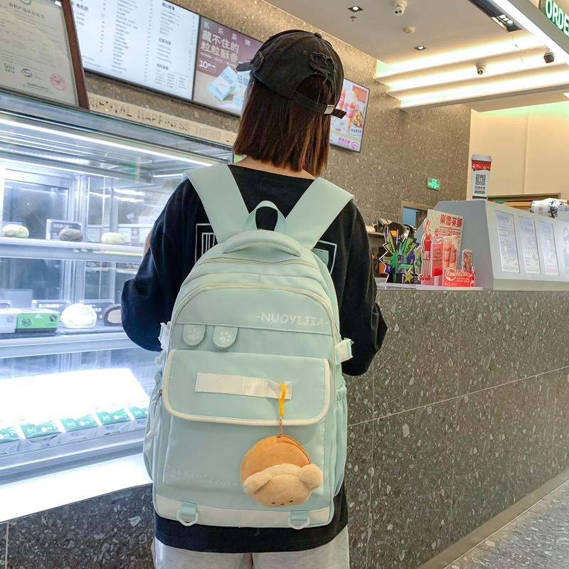 Сумка для школьников средней школы, женский водонепроницаемый рюкзак большой емкости, легкий рюкзак для девочек