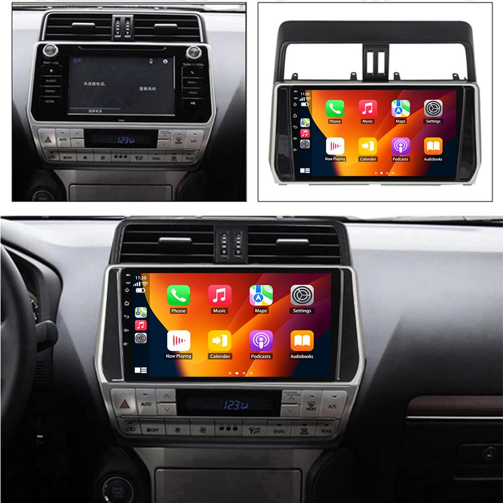 Android CarPlay Auto GPS навигация 5G LTE WiFi DSP стерео автомобильное радио для Toyota Land Cruiser Prado 150 2018 - 2020 головное устройство