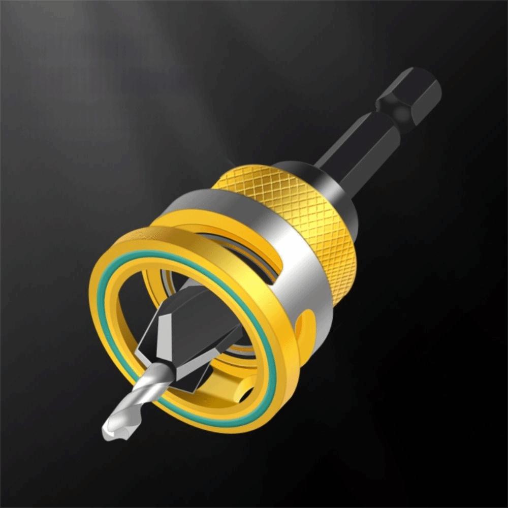 5pcs/box Adjustable Depth Countersink Drill Bit Zinc Zinc Alloy Drill Bit Concealed Screw Installation