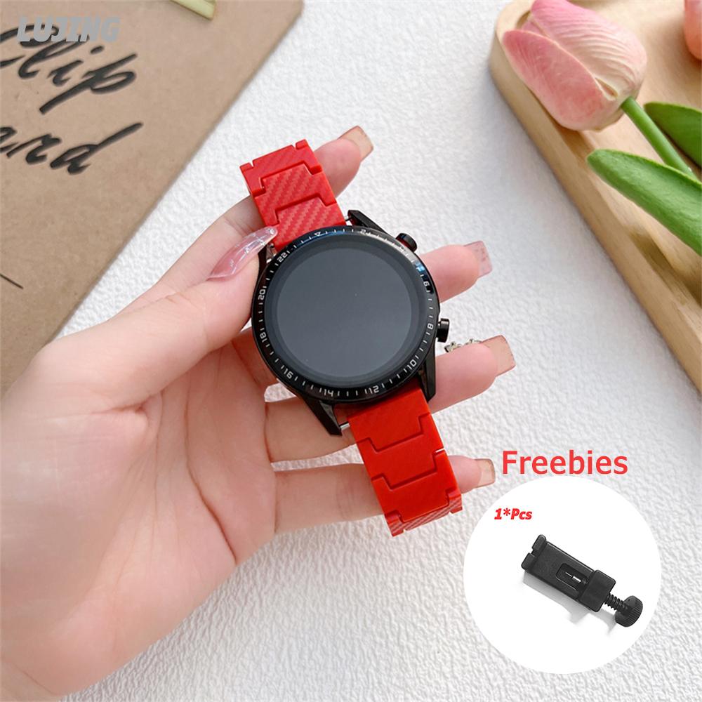 Ремешок 20 мм 22 мм для часов Samsung Galaxy watch 5 Pro/6/4/classic 46 мм Active 2 40 мм 44 мм Браслет из углеродного волокна Huawei GT/2e/3/Pro Amazfit GTS 2 Группа Xiaomi