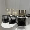 New Transparent Jelly Bag for Women In Summer Beach Fashion Tote Bag Large Capacity Simple Single-shoulder Handbag