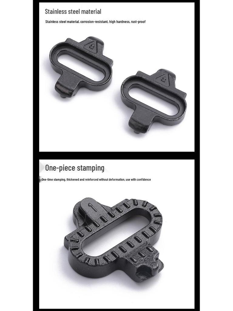 SPD Eggbeater Cleats for Road & Mountain Bikes - Self-Locking Pedal Accessories