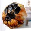 1pc Pumpkin Dog Artwork Automatic Open/Close Umbrella, Formal Events - Ideal Gift for Family or Friends, Outdoor Accessory yy251211158