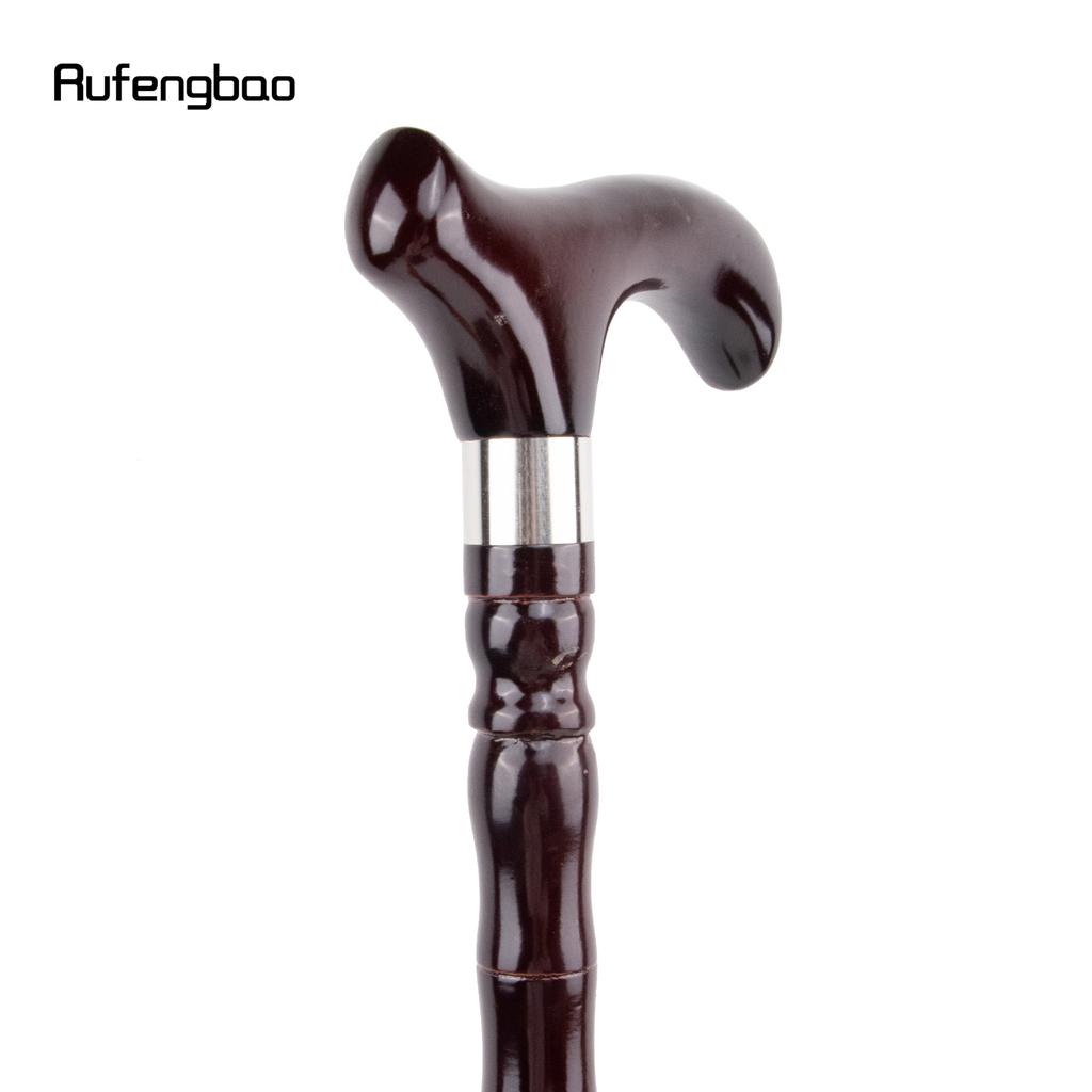 Коричневая деревянная трость с одним шарниром, модная, для ходьбы, декоративная, для косплея, на Хэллоуин, булава, костыль, жезл, посох, 92 см