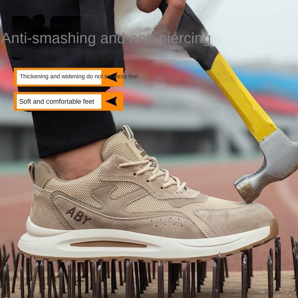 Обувь для страхования труда, устойчивая к ударам, проколам, износостойкая и легкая рабочая обувь с кевларовым покрытием, нескользящая, сверхлегкая, с мягкой подошвой, мужские модели