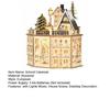 Рождественский адвент-календарь со светодиодными лампами, деревянный светящийся домик, обратный отсчет, календарь с 24