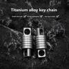360° Rotatable Mini Spinner Buckle Swivel Connect Accessories Titanium Keychain  Ultralight