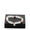 Stones and Minerals. Red Rutile Quartz Bracelet from Brazil + 8 Mm Quartz Beads. Made In France.