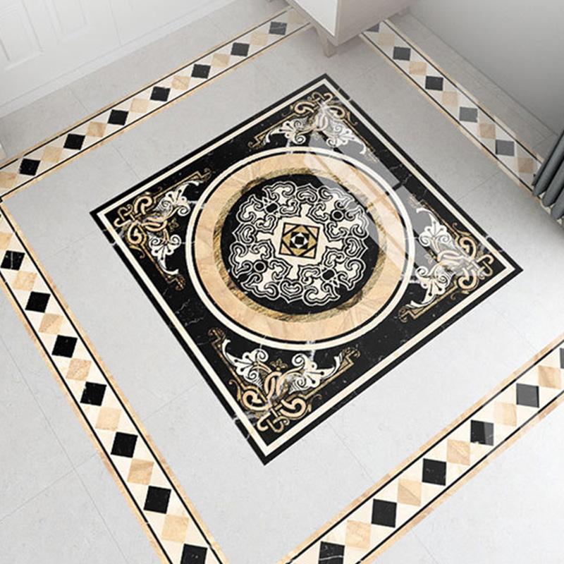 1 шт. самоклеящиеся обои из ПВХ, паркет, мрамор, водонепроницаемые напольные наклейки, квадратные наклейки, нескользящие, для украшения дома