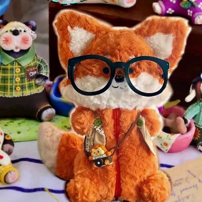 Мультяшный лис плюшевый пенал милые животные пушистые школьные принадлежности мягкая сумка для хранения канцелярских принадлежностей подарки для студентов