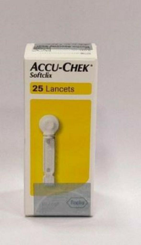Accu-Chek Softclix 25 Lancets(0.4 MM , 28 G)| FREE SHIPPING