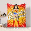 1 шт. Фланелевое одеяло Wonder Woman Мягкое, теплое и уютное для дивана, кровати, офиса и путешествий Универсальное всесезонное Подарок, Рождественский подарок