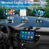 9-дюймовый беспроводной CarPlay Android Auto автомобильный плеер с 4K-камерой, камерой заднего вида, голосовым управлением, BT, FM, MirrorLink